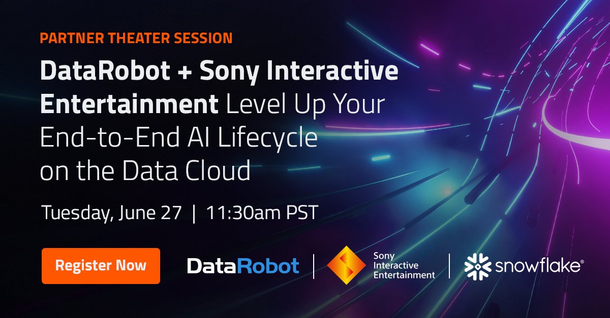 Sony Builds End-to-End AI Lifecycle with DataRobot Snowflake