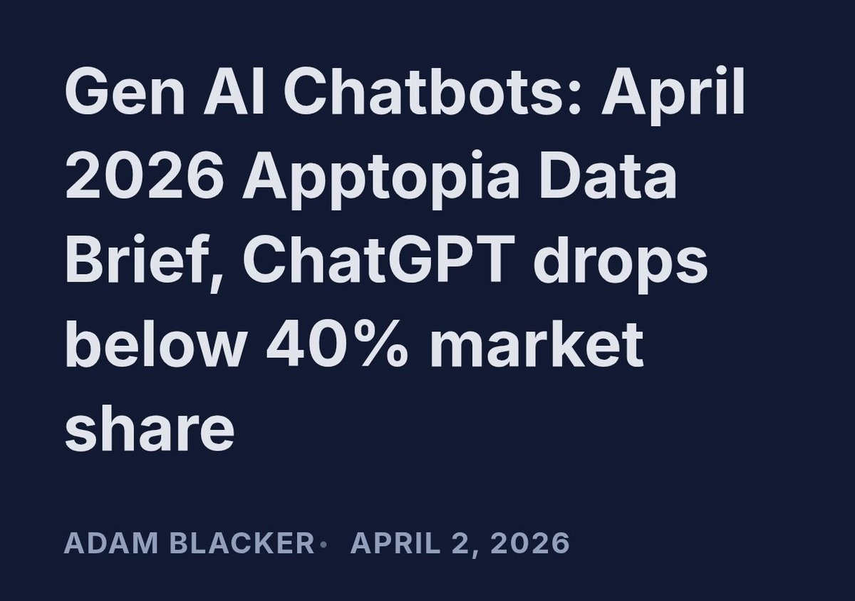 OpenAI’s Market Share Slipping in AI Sector