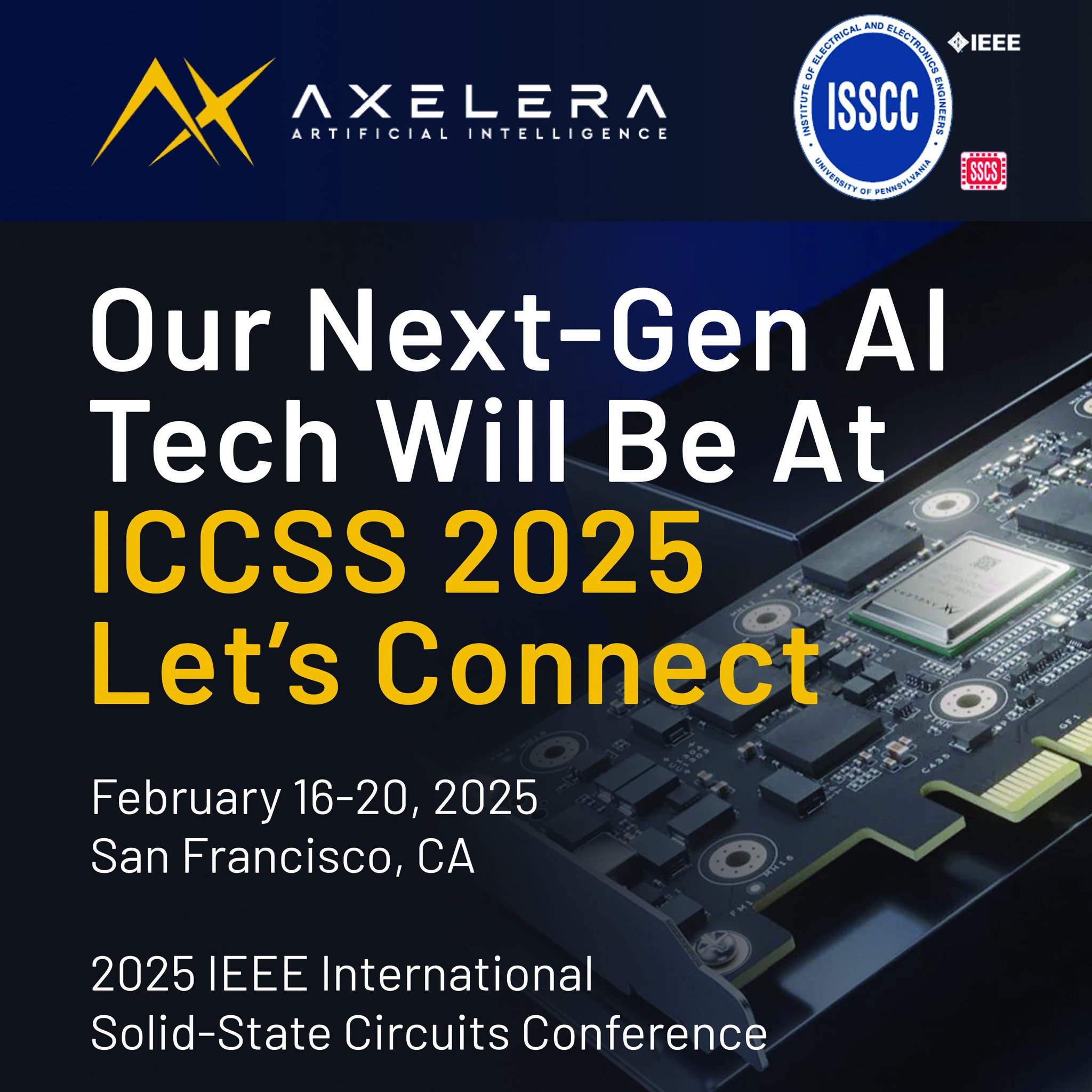 Axelera AI to Present Edge AI Innovation at IEEE ISSCC 2025