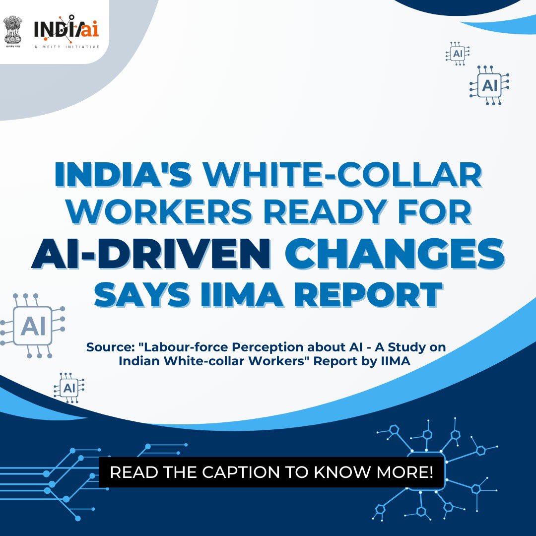 Indian workforce embraces AI transformation according to IIMA study