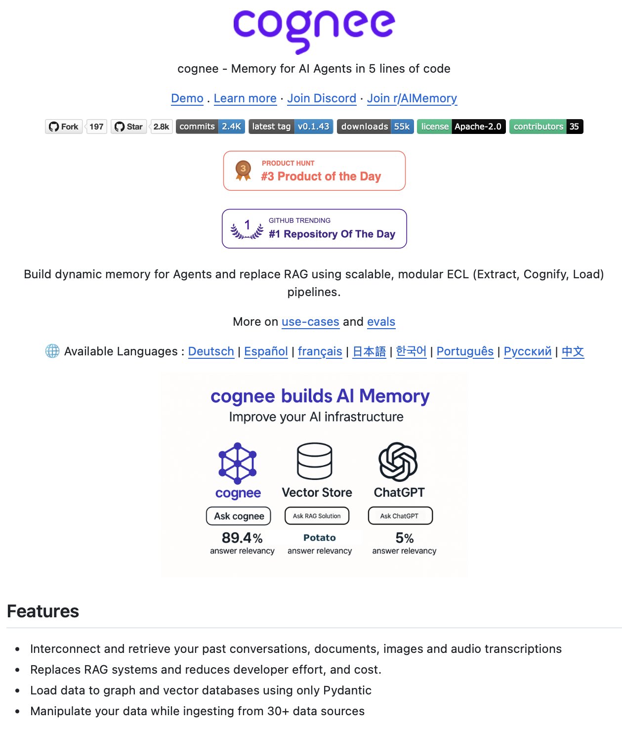 Build Dynamic Memory for AI Agents with Cognee ECL Pipelines