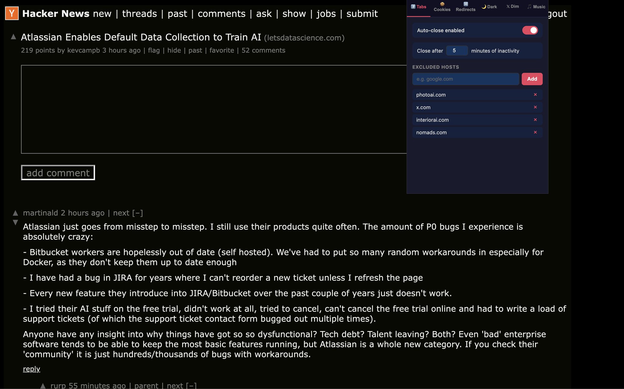 Vibe coded a Dark Reader extension inside SuperLevels extension