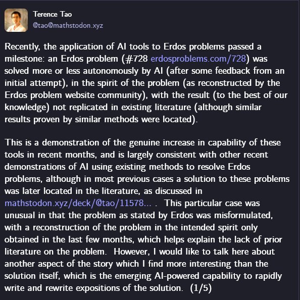 GPT-5.2 Pro Achieves Milestone on Erdos Mathematical Problems