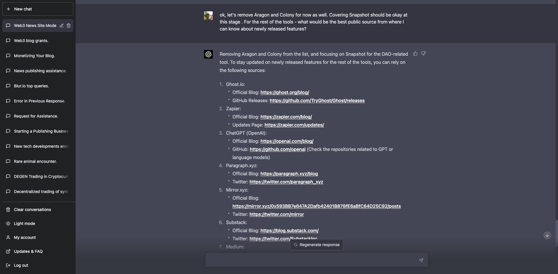 Using ChatGPT to automate content discovery for Feedly and Twitter