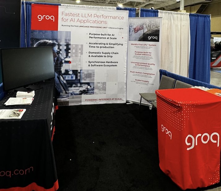 Groq’s LPU Inference Engine at Eastern Defense Summit Booth