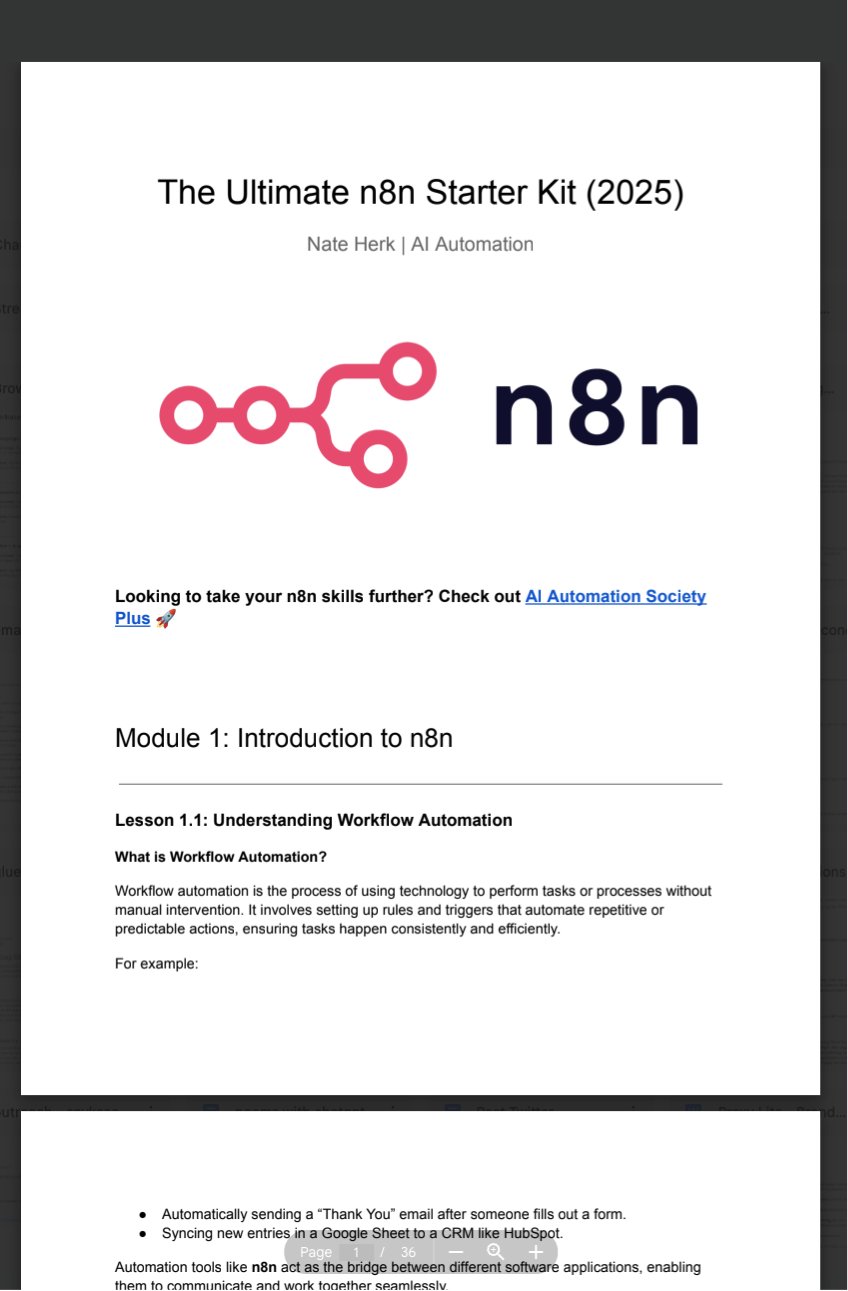 Nate’s n8n Starter Kit for AI Automation