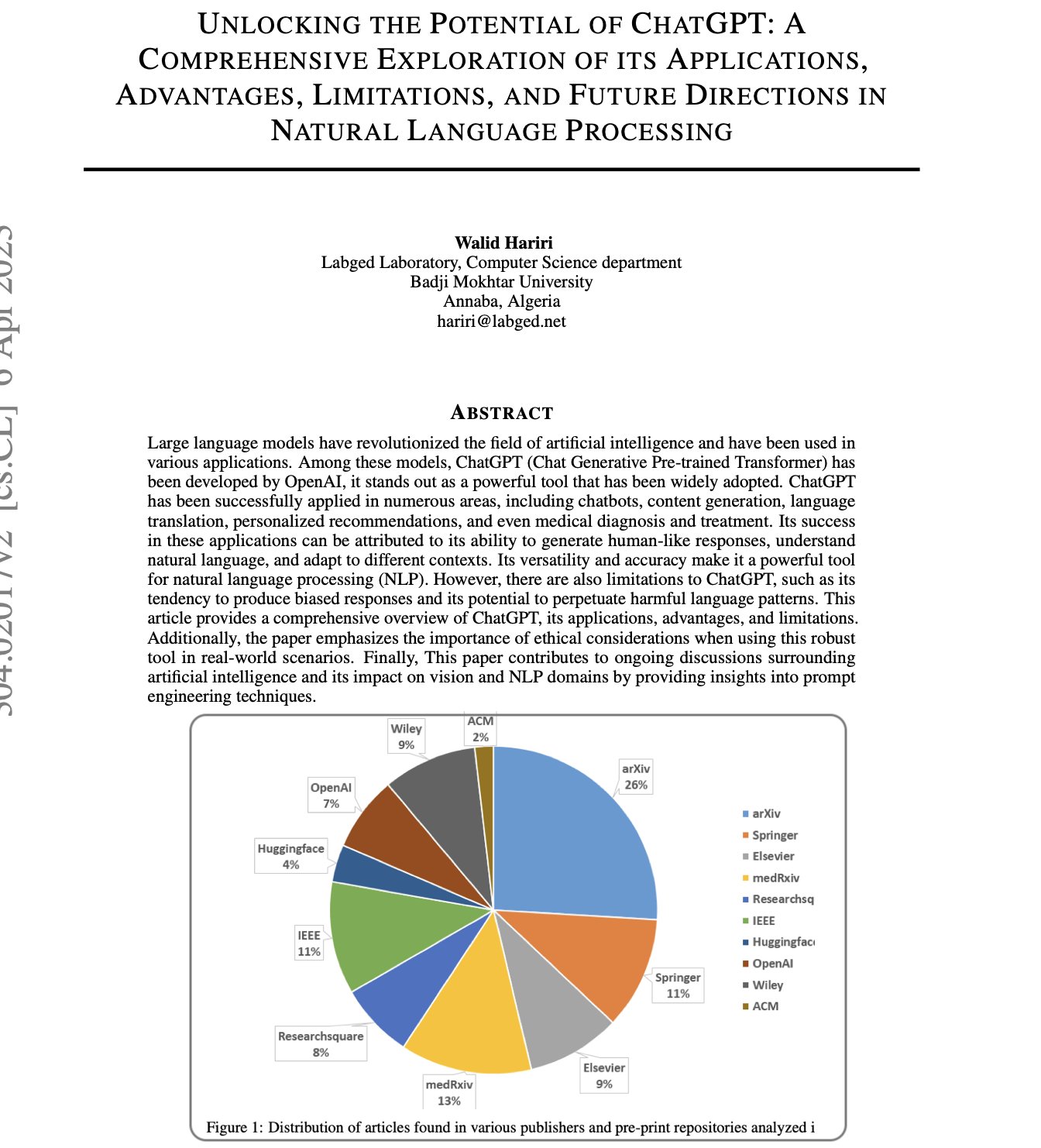 ChatGPT: Applications, Advantages, Limitations and Future in NLP