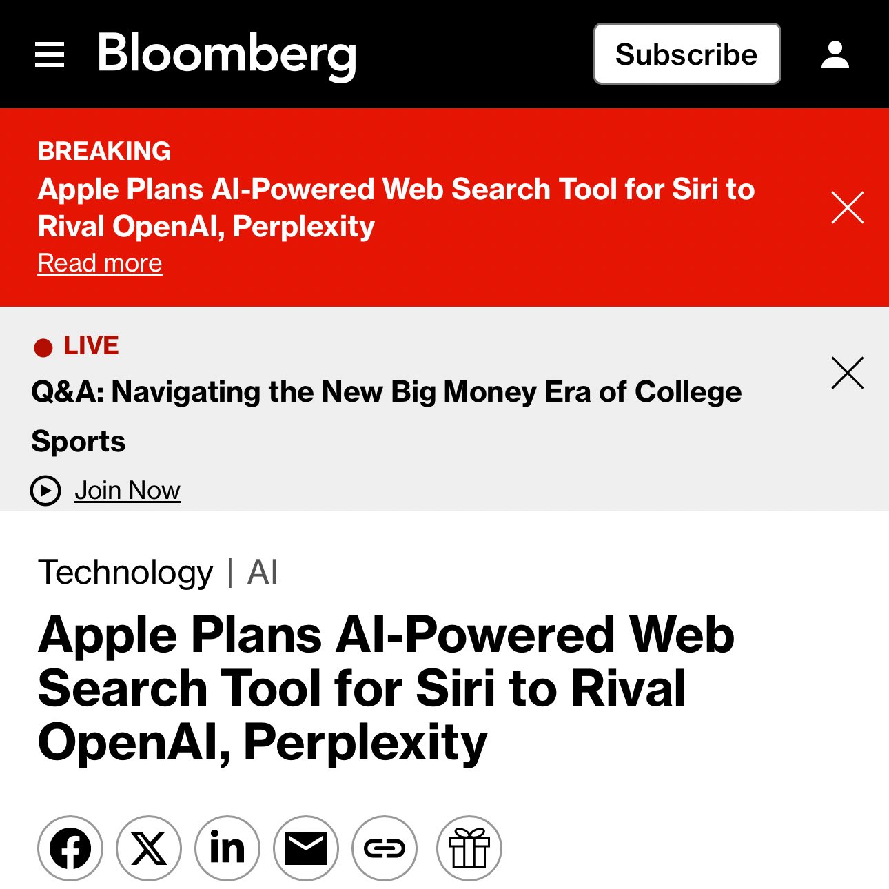 Apple Plans AI Search Tool for 2026