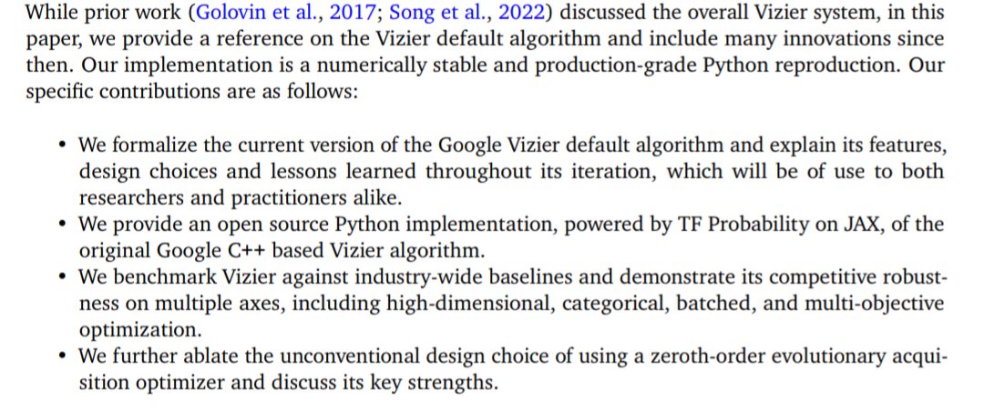 Google Vizier: Open Source Black Box Optimization Tool