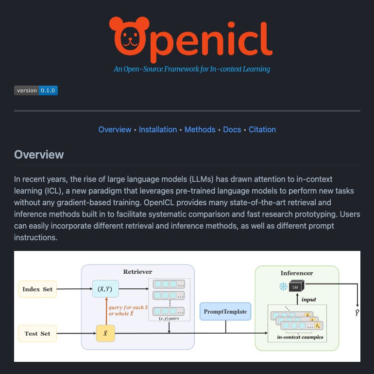 OpenICL: Open-source toolkit for in-context learning and LLM evaluation
