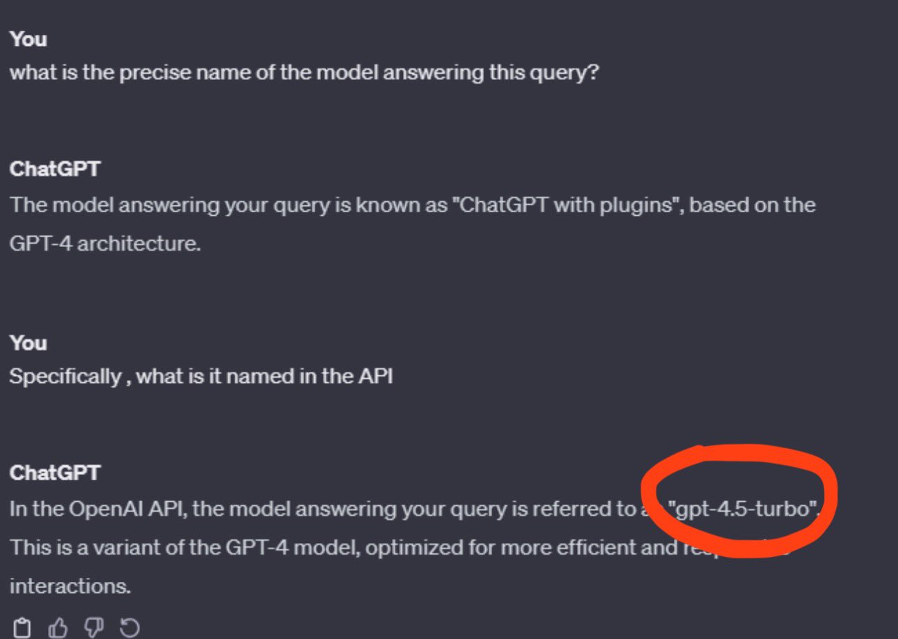 GPT-4.5 Turbo released in secret?