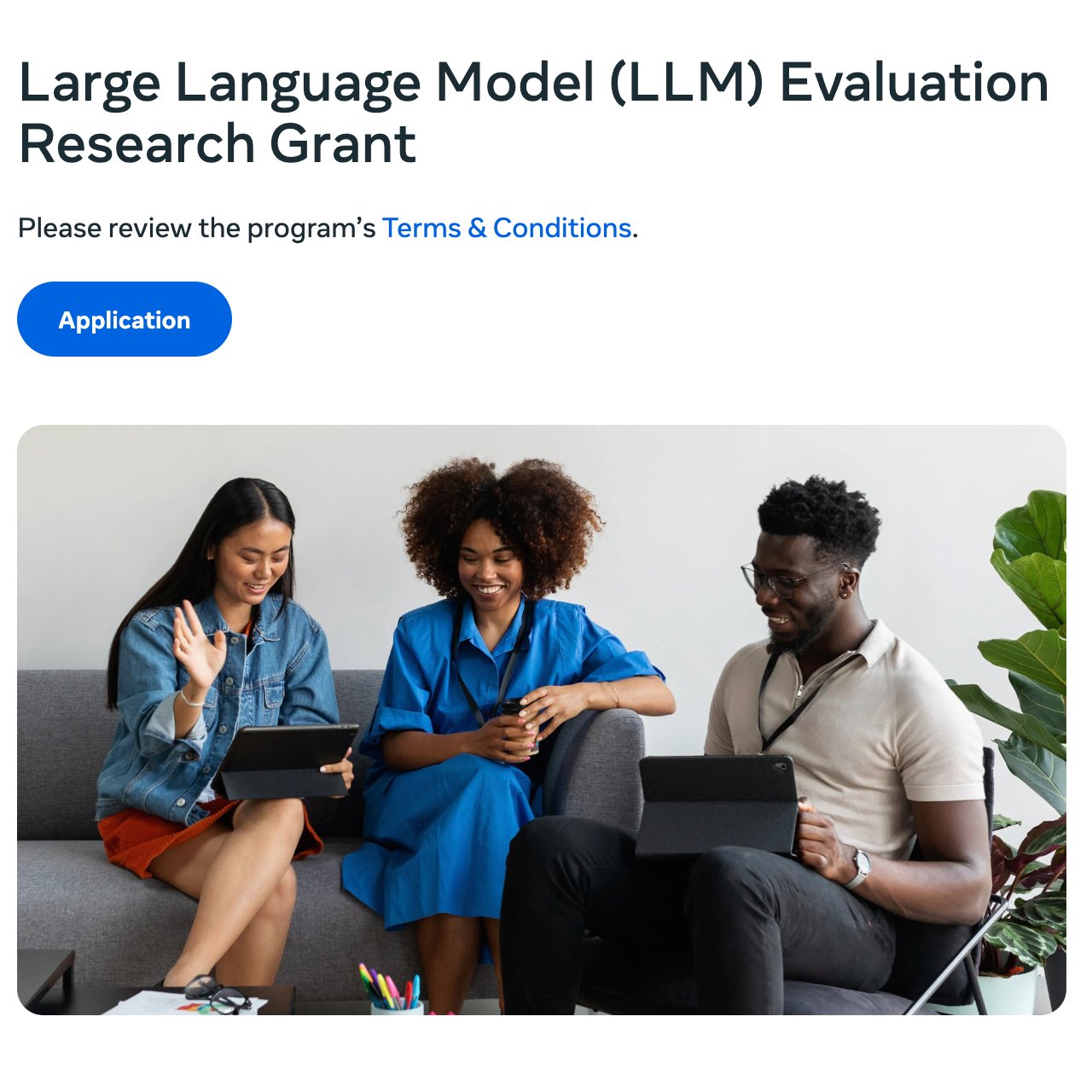 Meta Announces LLM Evaluation Research Grant Program
