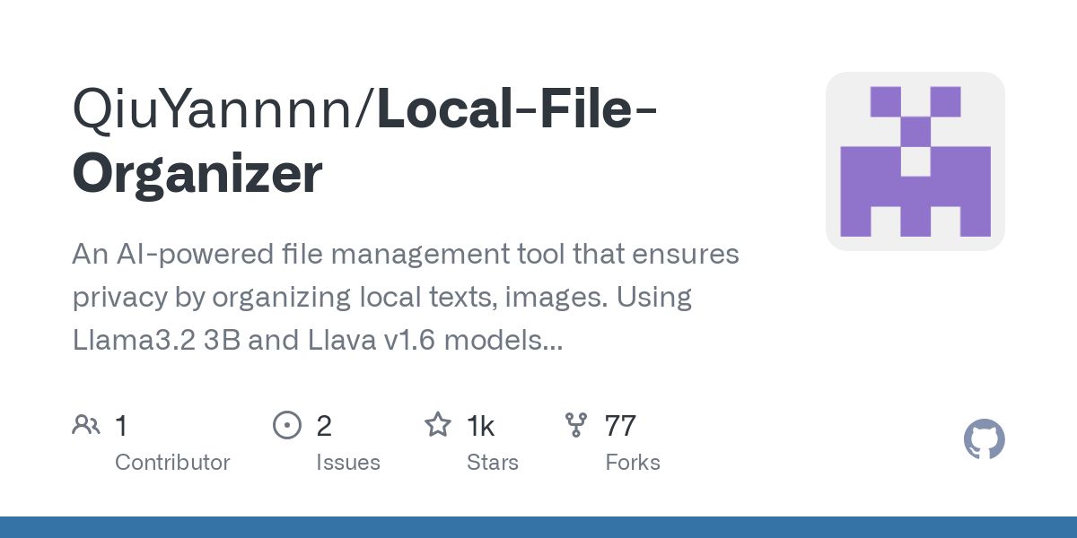 AI-Powered Local File Management Tool with Llama3.2 LLaVa