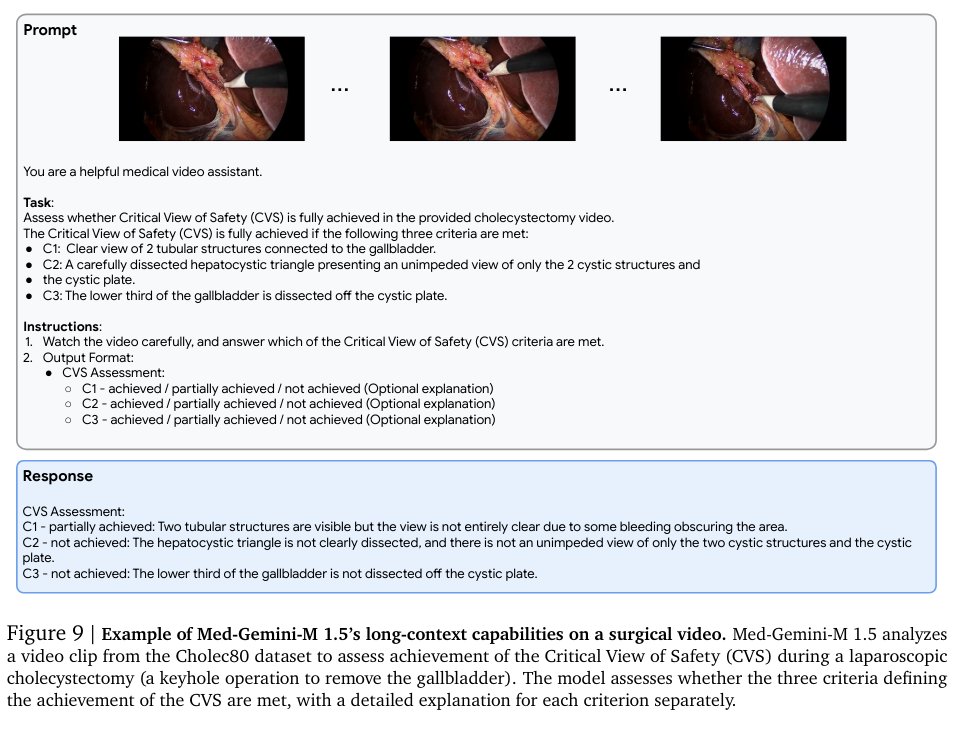 Med-Gemini-M Analyzes Laparoscopic Surgery Video for Safety Assessment