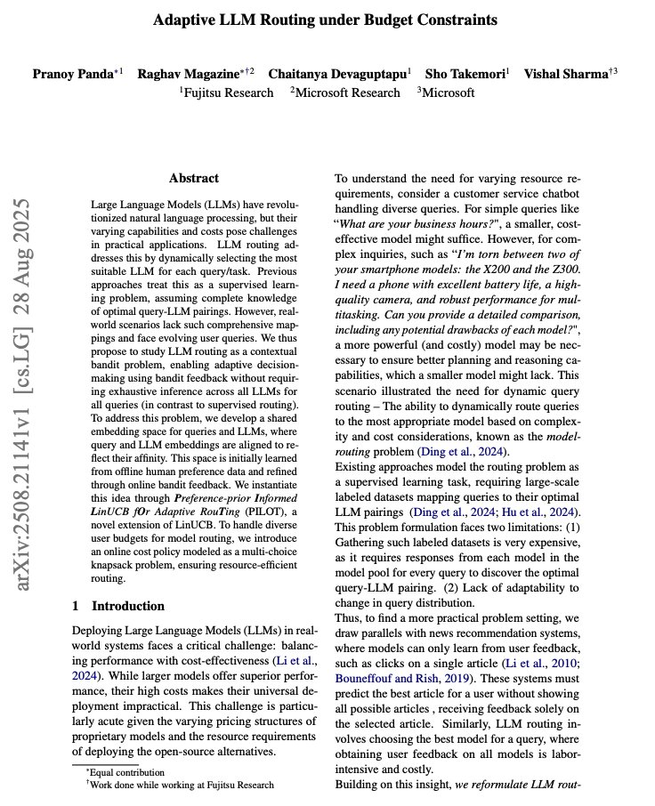 Adaptive LLM Routing Framework Learning Online Query Models
