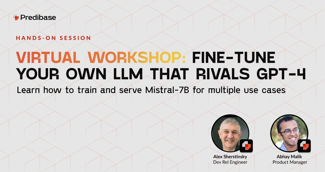 Free Workshop: Fine-tune LLMs with Ludwig and LoRAX