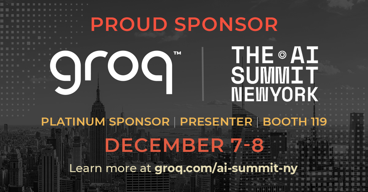 Groq Sponsors AI Summit with Developer-Focused Solutions