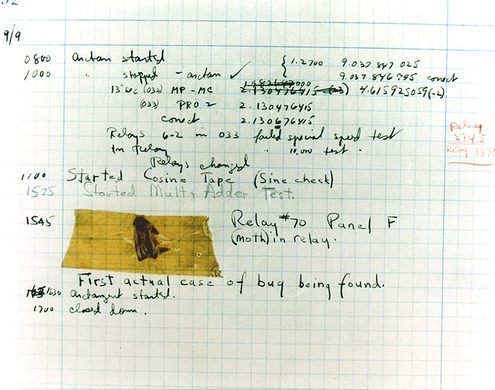 Grace Hopper’s 1947 Computer Bug: The First Actual Moth