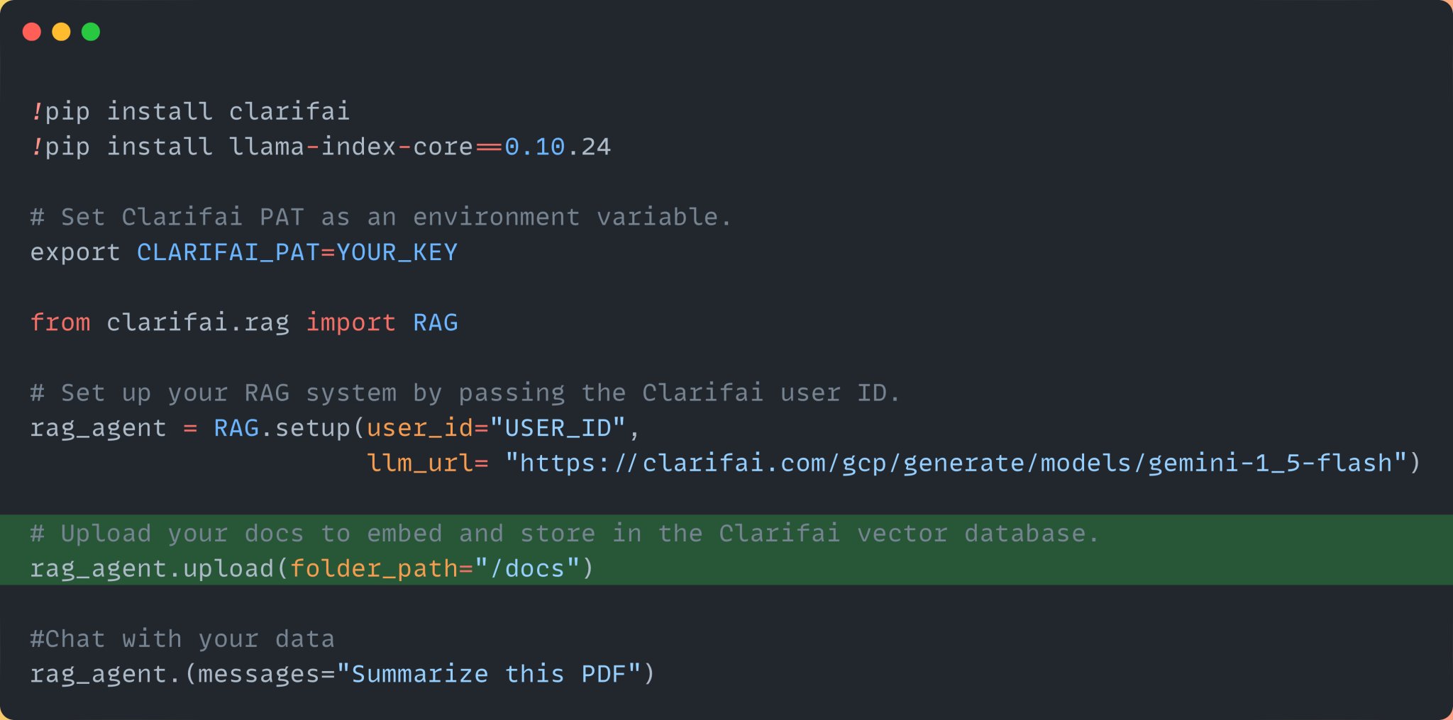 Upload Research Paper PDF to Clarifai for Embedding and Indexing