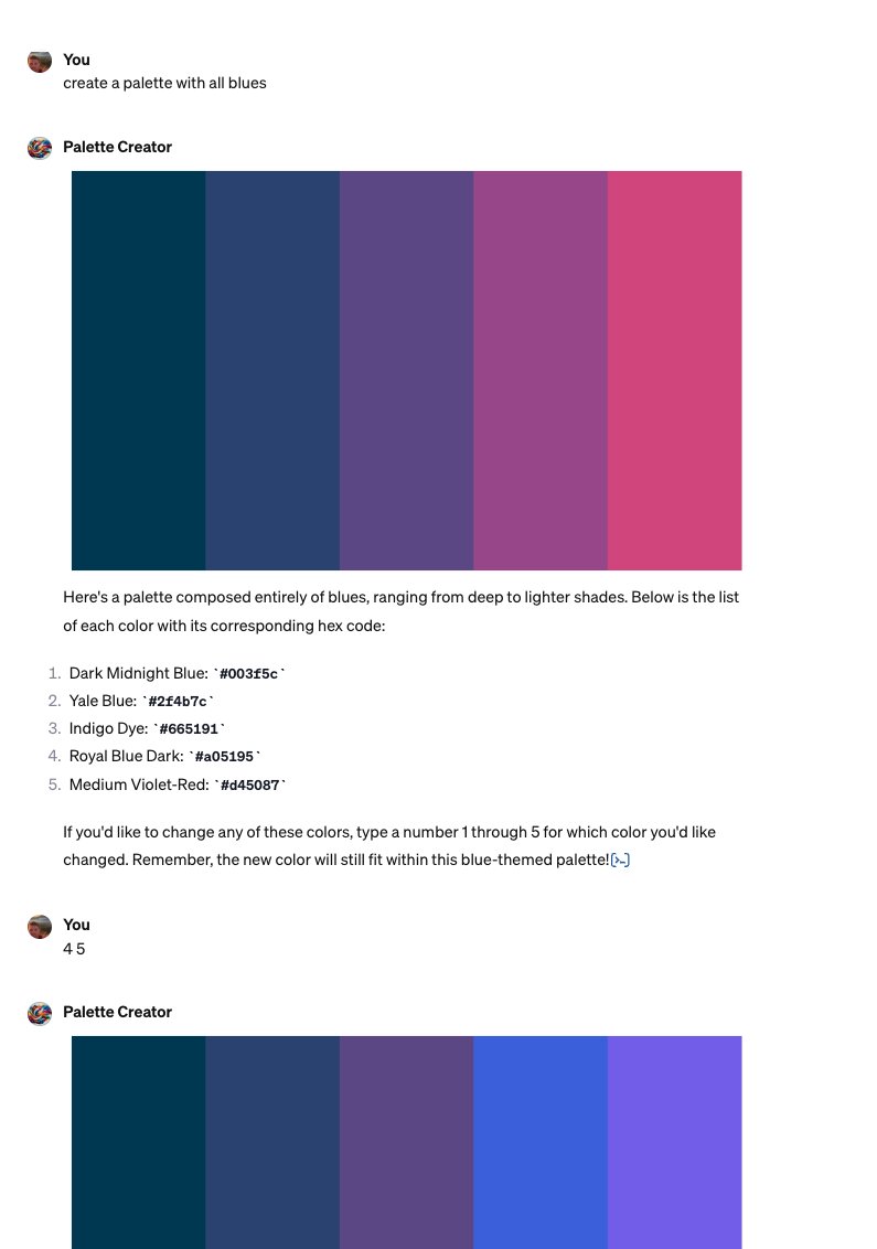Palette Creator: AI Tool Generates Custom Color Palettes with Hex Codes