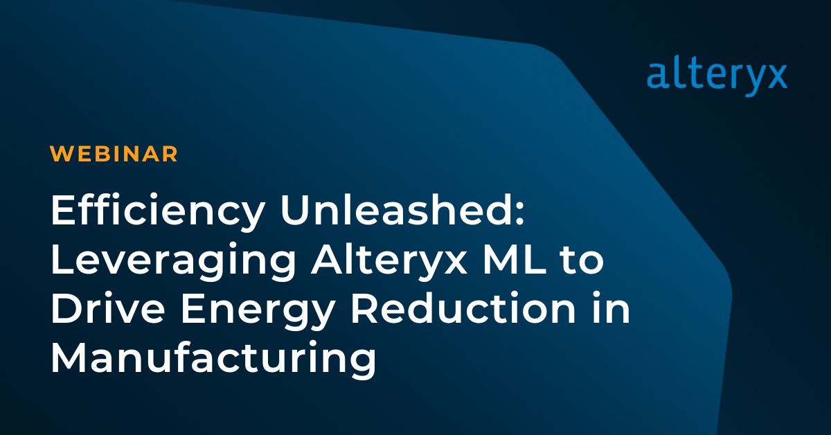 Manufacturing Data Optimization for Energy Efficiency Solutions