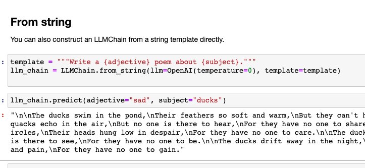 LangChain from_string Method Simplifies LLMChain Construction