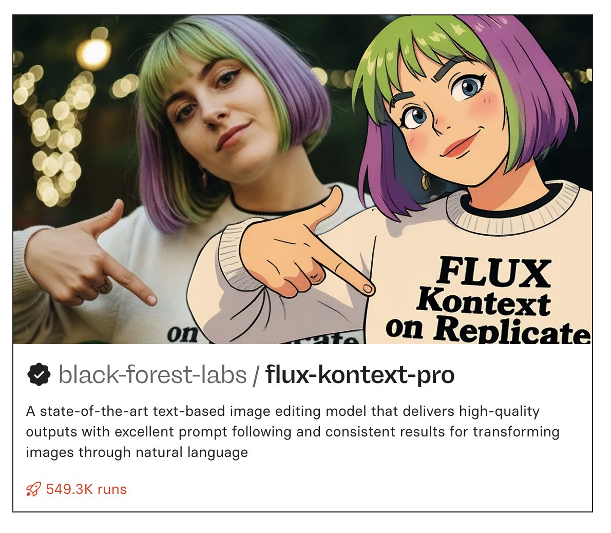 Flux-Kontext-Pro Model Surpasses Half Million Public Runs