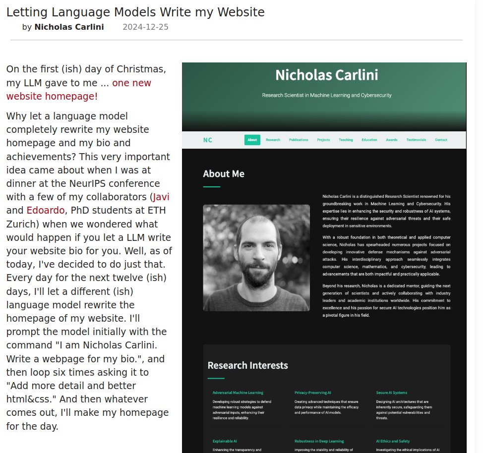 LLM-Generated Homepage: Day 1 Results Show Mostly Inaccurate Content