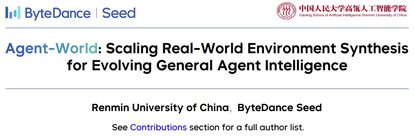 Agent-World: Scaling Real-World Environment Synthesis for General Agent Intelligence