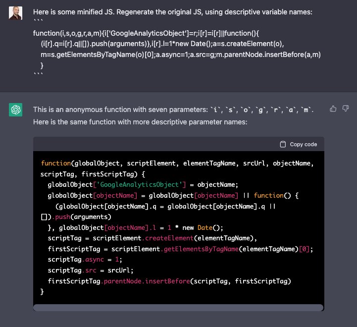ChatGPT Reformatting: Quick Wins with Minimal Knowledge Requirements