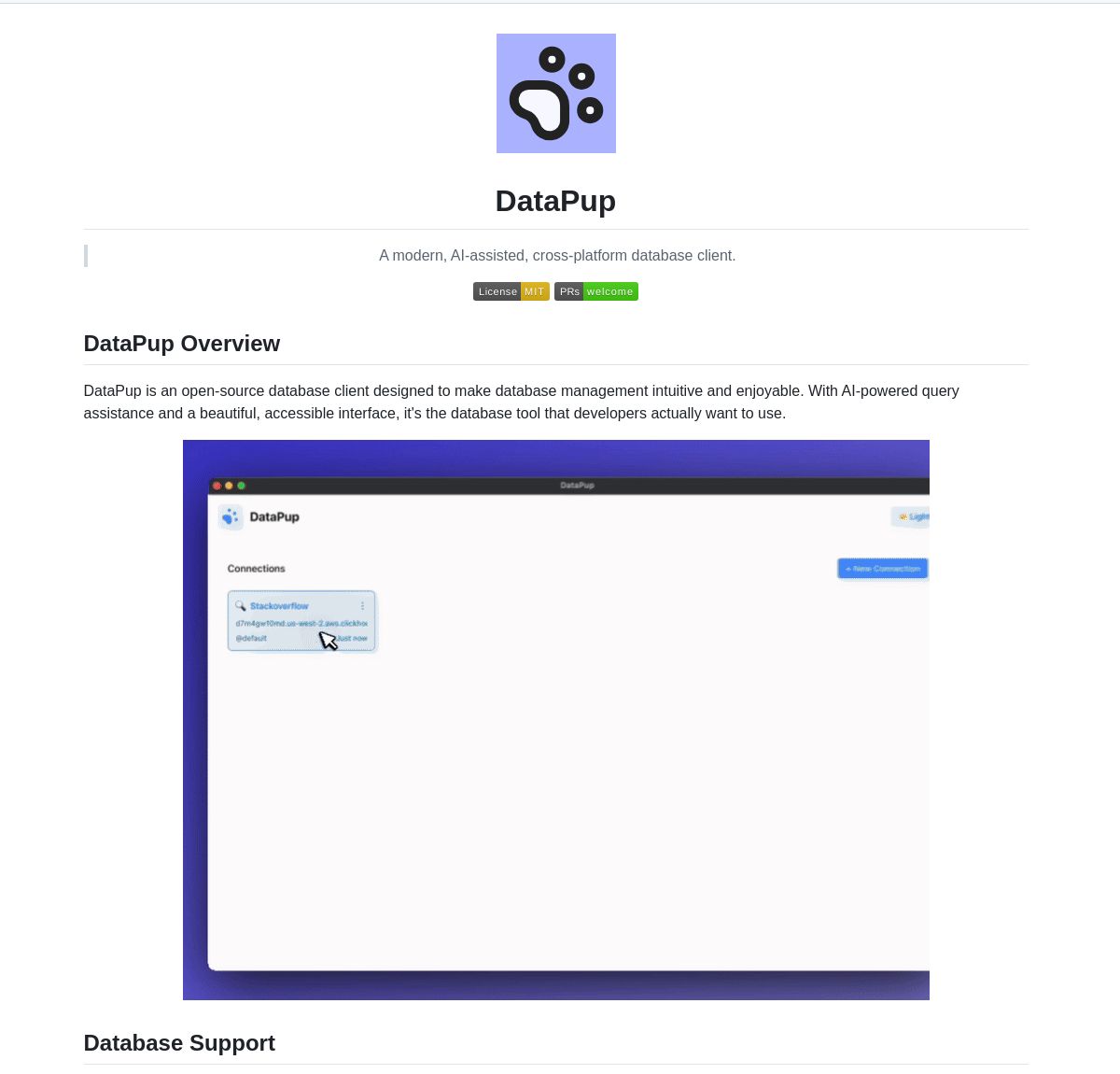 DataPup: AI-Powered Database Client Built with LangChain Agents