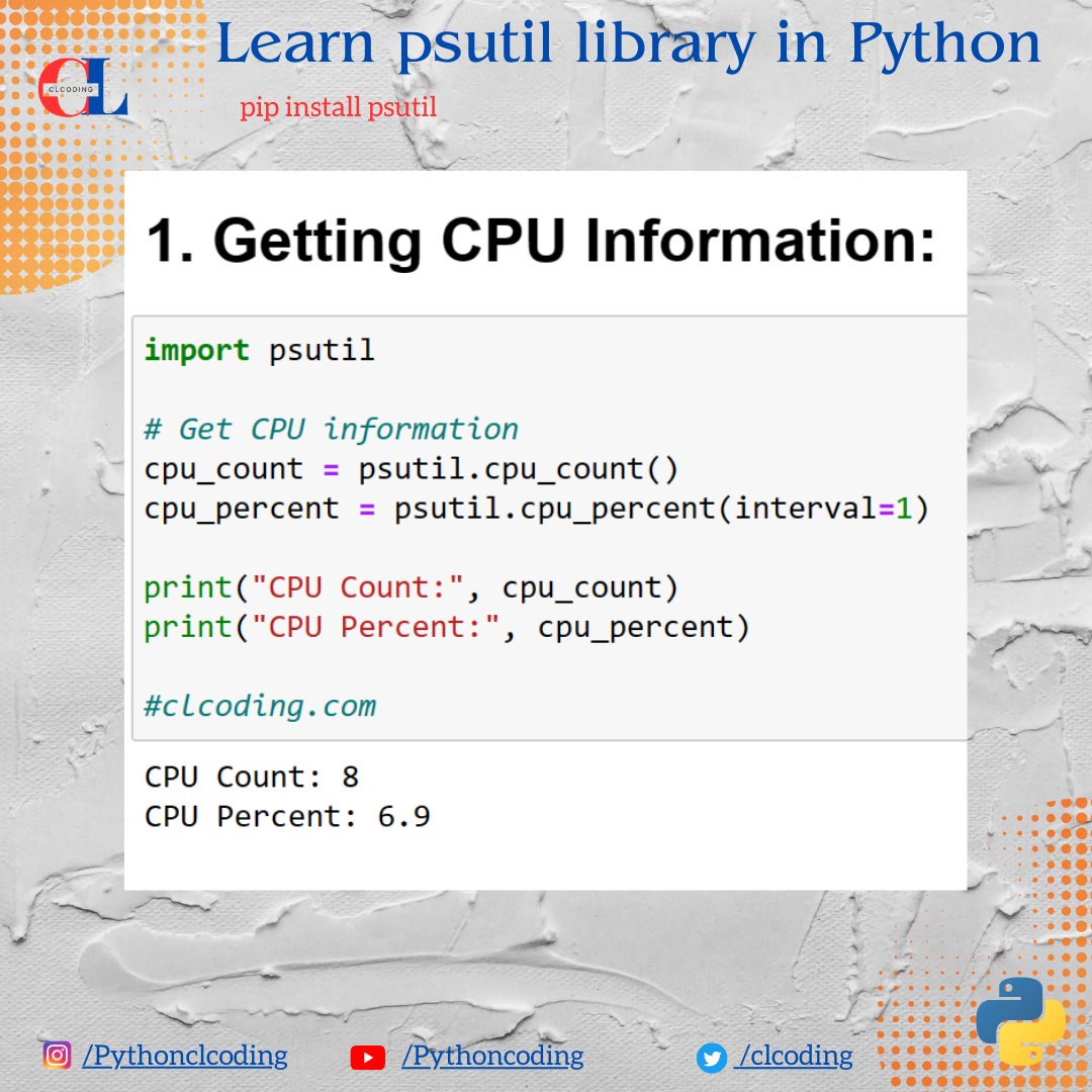 Using Python psutil Library for System Monitoring