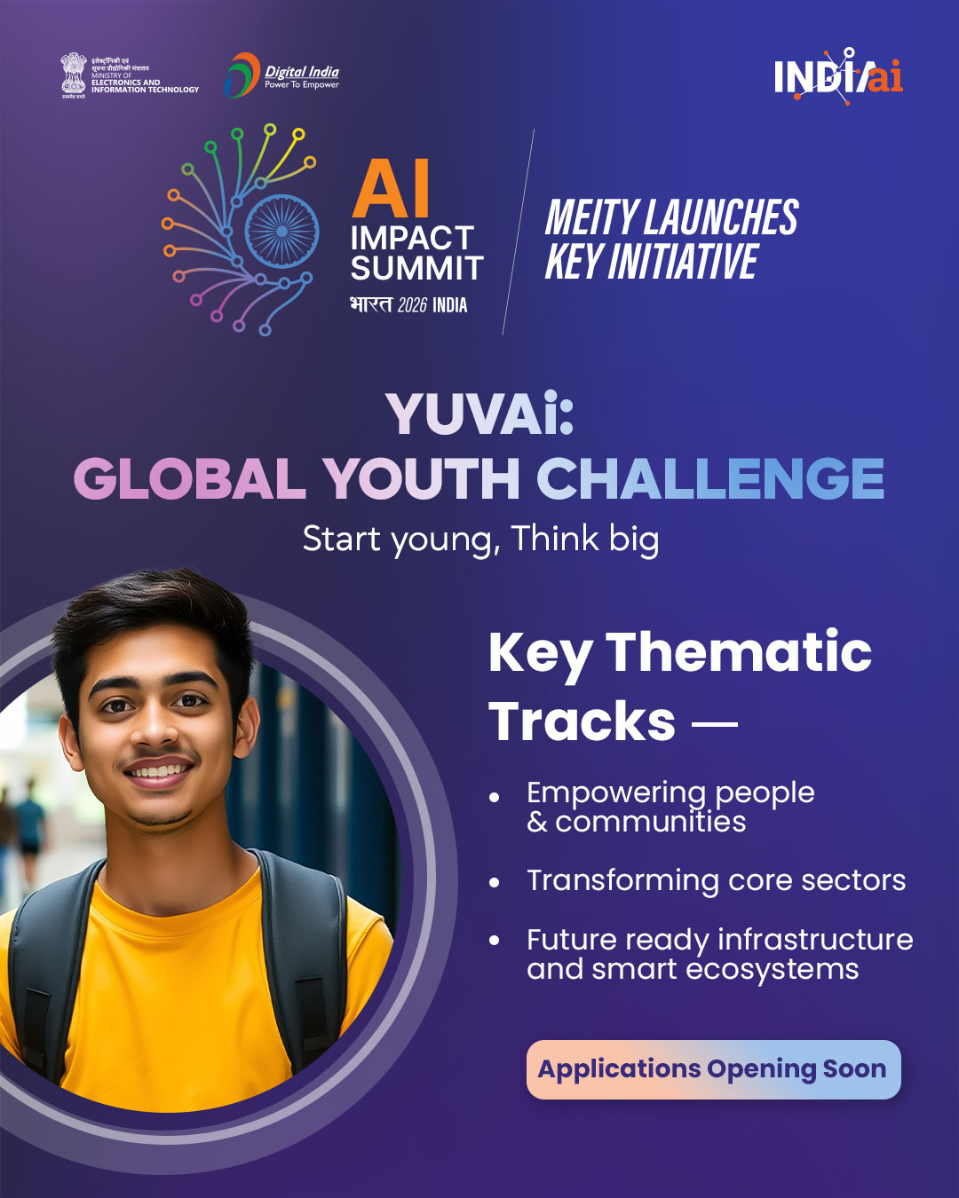 India AI Impact Summit 2026: YUVAi Global Youth Challenge Launch