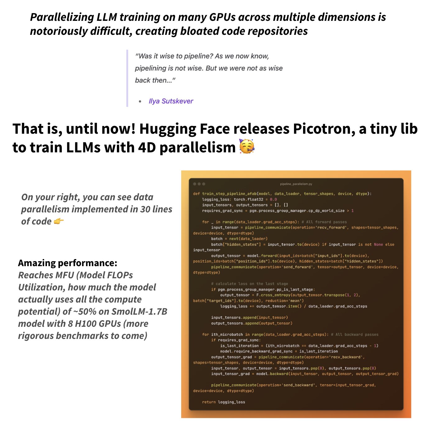 Hugging Face Releases Picotron for Efficient LLM Training Parallelization