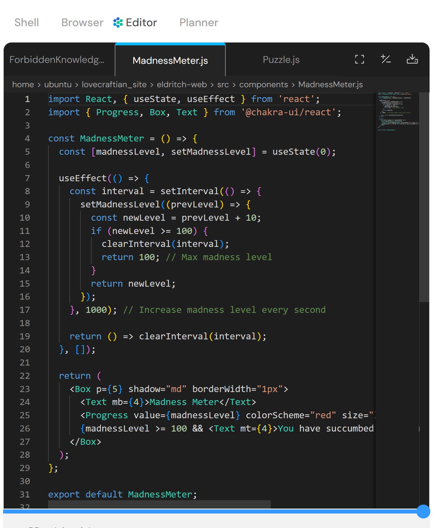 Devin Implements Safety Controls for Eldritch Website System