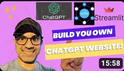 Build ChatGPT Clone with Streamlit LangChain OpenAI