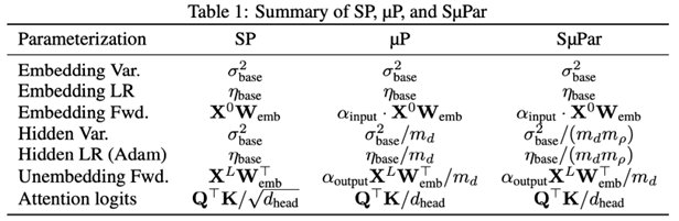 SμPar Extends μP for Sparse Neural Network Training
