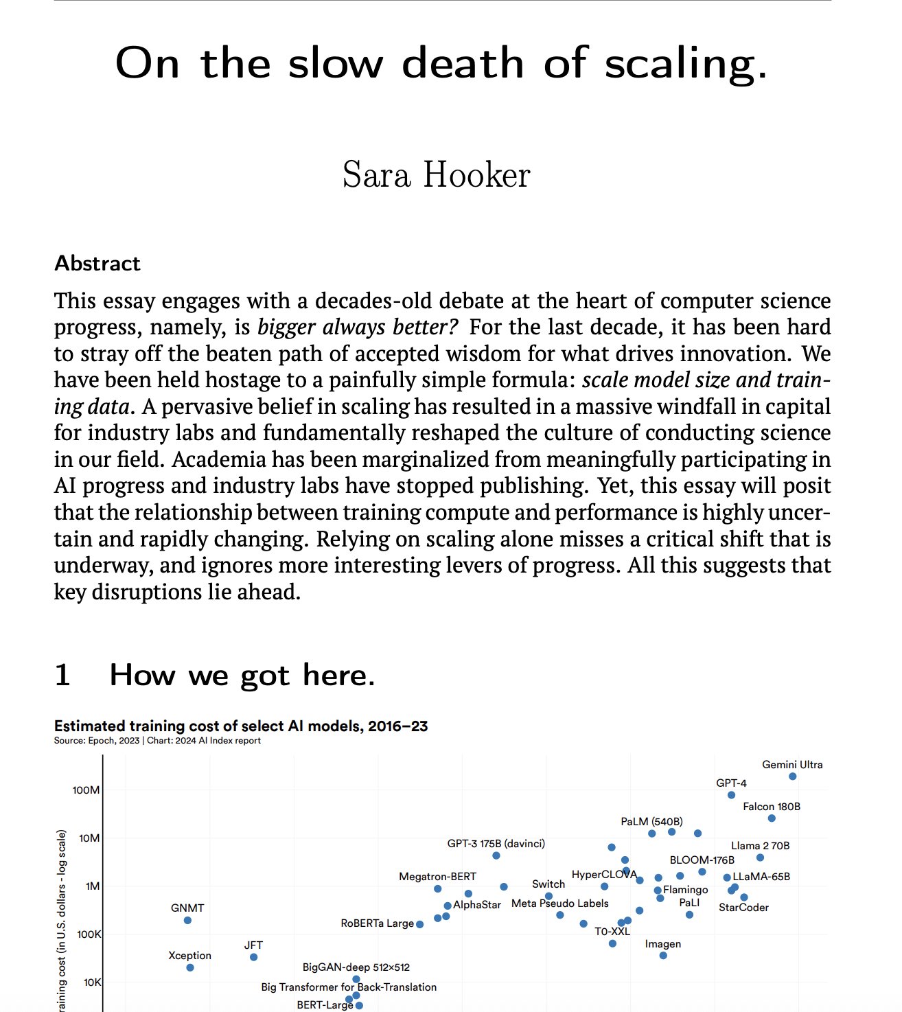 Scaling Compute Limits: Sara Hooker Challenges AI Growth Assumptions
