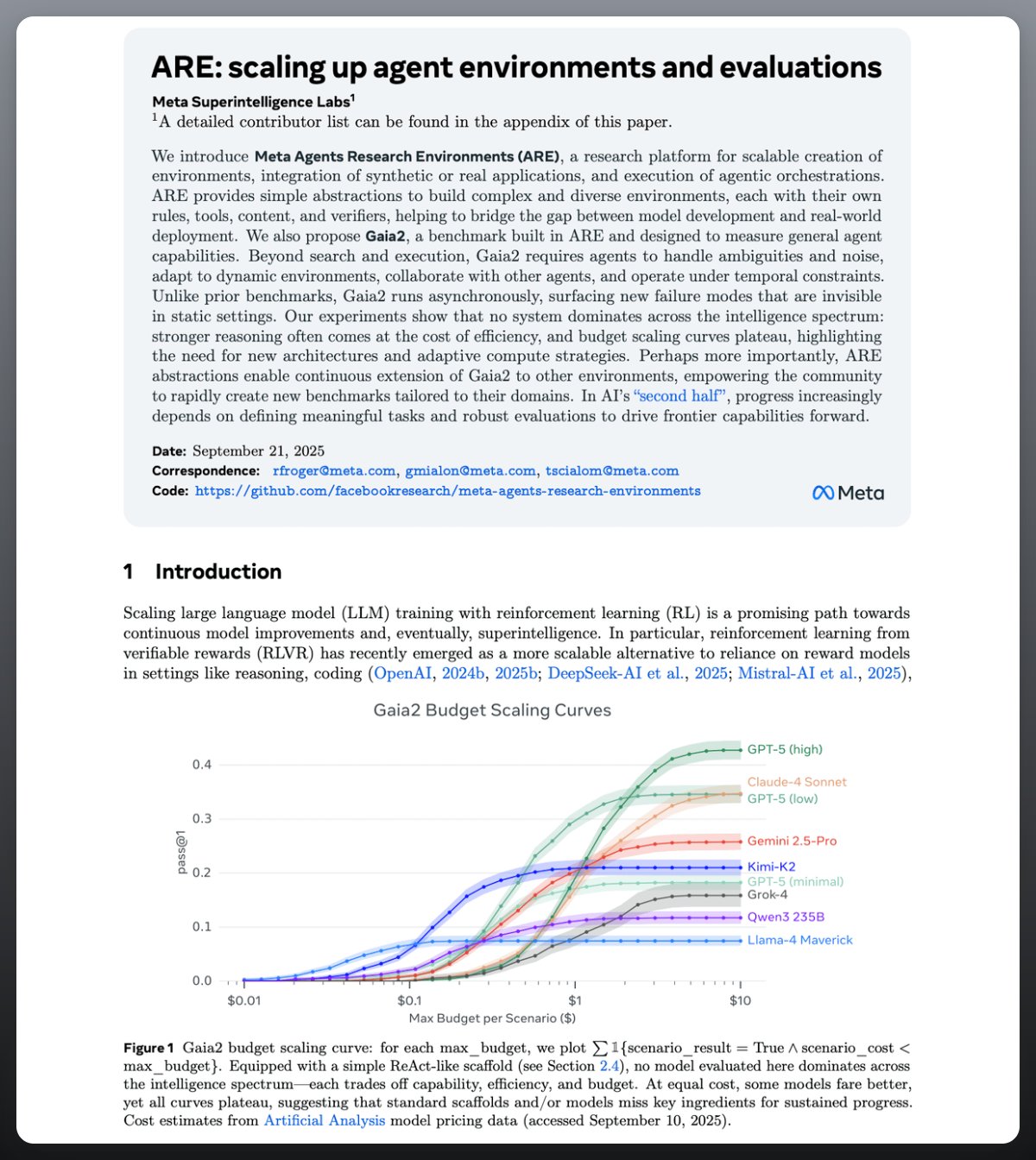 Metal SuperIntelligence Labs: Agent Systems Research Platform
