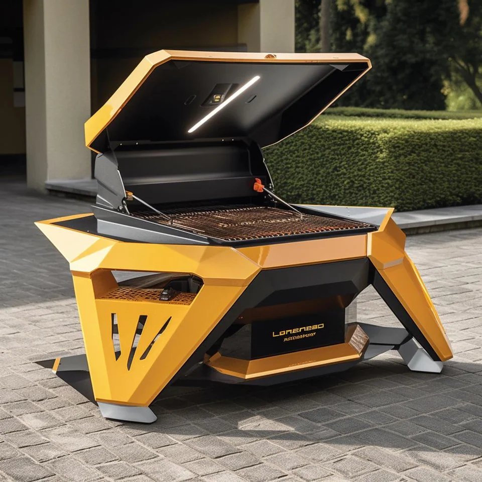 Lamborghini Outdoor BBQ Grill Designed with Midjourney AI