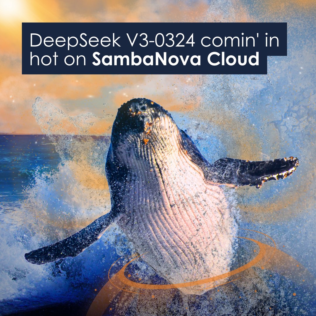 DeepSeek V3-0324 launches on SambaNova with fastest speeds