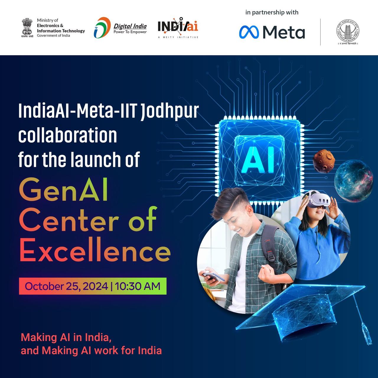 IIT Jodhpur Launches GenAI Center of Excellence with Meta