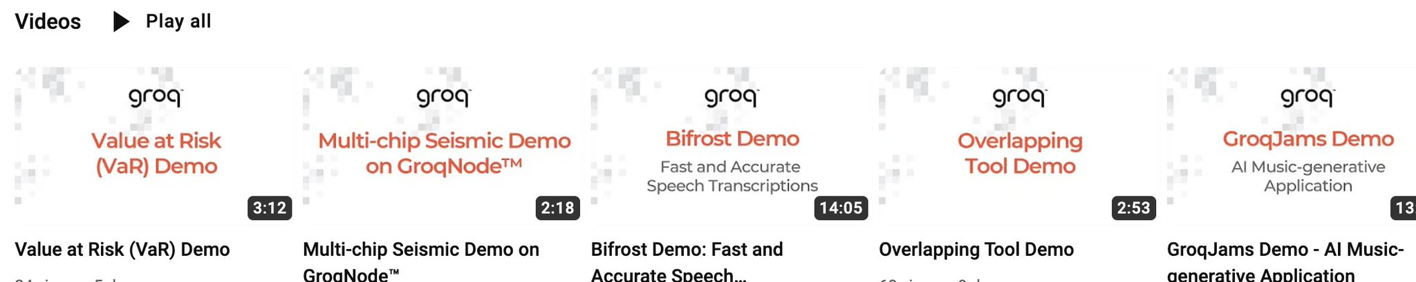 Groq and Maxeler Tech Demos: AI, HPC, Speech and Music