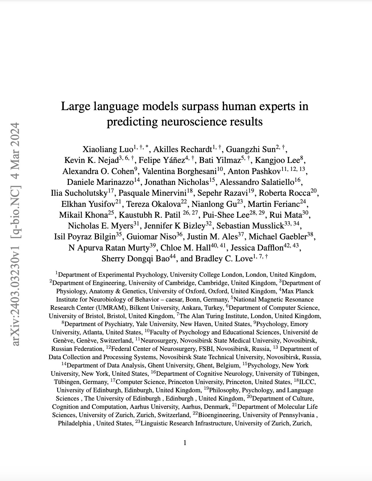 LLMs Outperform Human Experts in Neuroscience Prediction