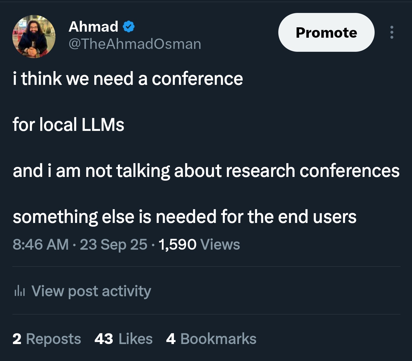 Should This Be a Recorded Workshop at Local LLMs Conference?