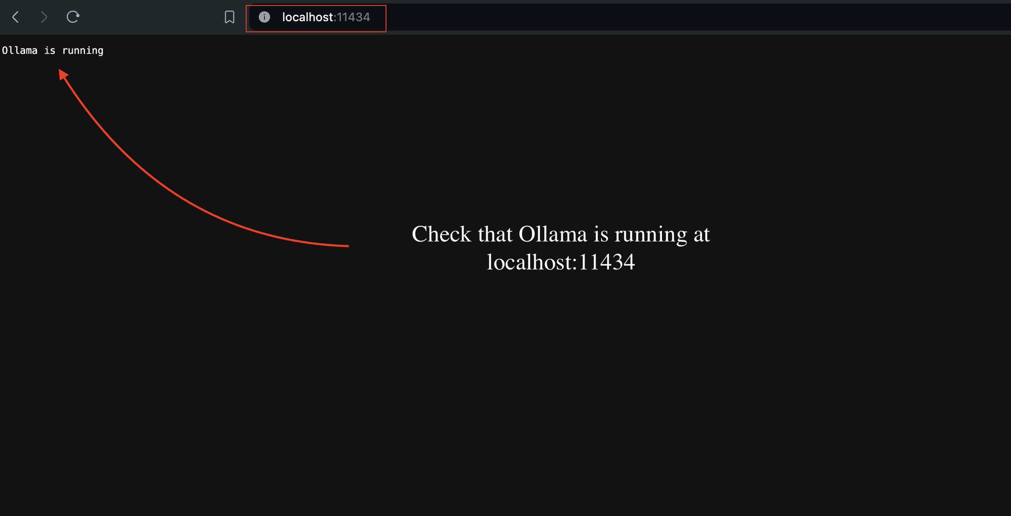 Setting up Ollama locally on port 11434