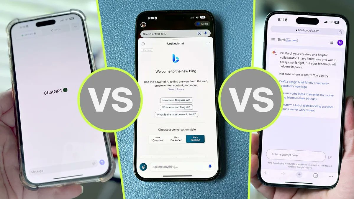 ChatGPT vs Bing Chat vs Google Bard: Best AI Chatbot