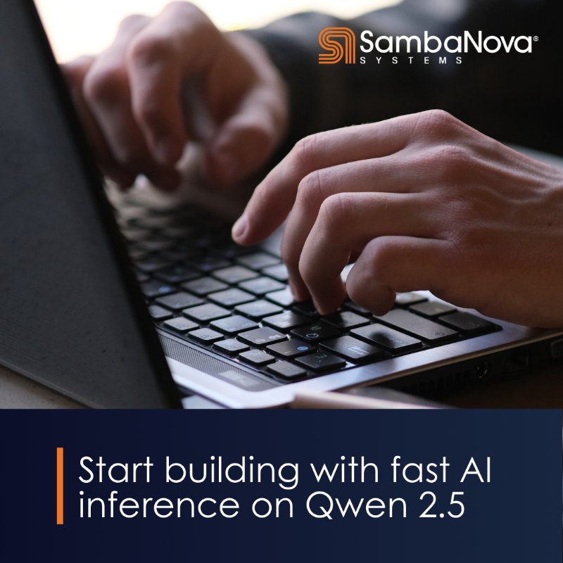 SambaNova Cloud Launches Qwen 2.532B-Coder Model