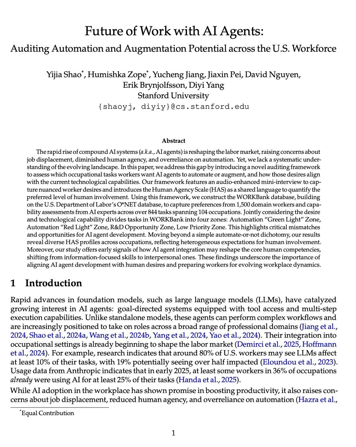 AI Agents Impact on U.S. Workforce Automation and Augmentation