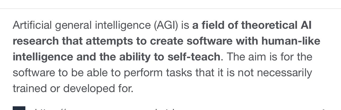 Reflections on the state of AGI development